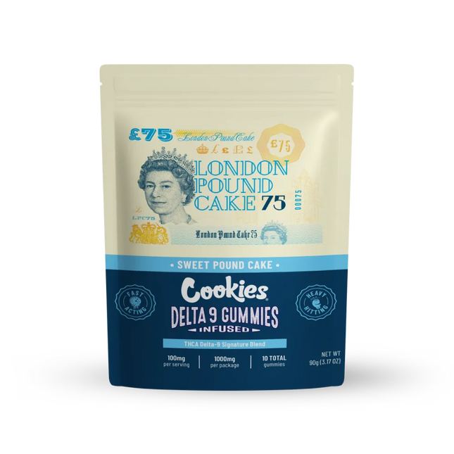 Cookies 3.5G THca Flower Pouches - London Pound Cake