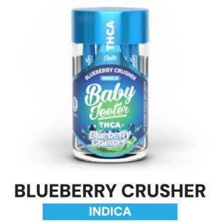 Baby Jeeter 5ct / .5G THCa Pre Rolls - Blueberry Crusher