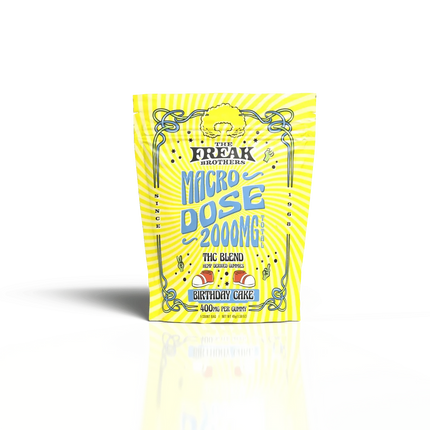 Freak Brothers 2000MG THC Gummies - Birthday Cake