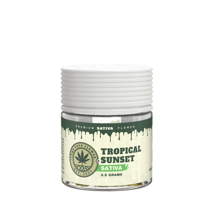 The THCA Flower Brand 3.5G Jars - Tropical Sunset