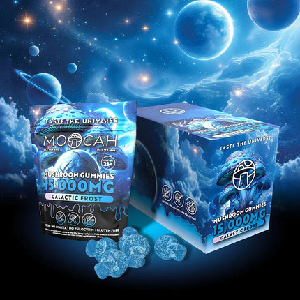 Moocah Mushroom Gummies 15,000mg - Blue Freeze