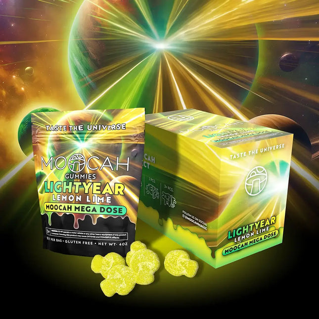 Moocah Mushroom Gummies 15,000mg - Lemon Lime