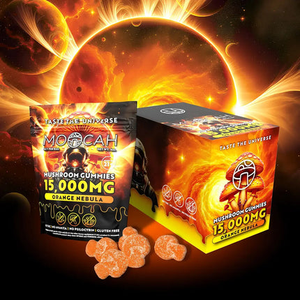 Moocah Mushroom Gummies 15,000mg - Orange