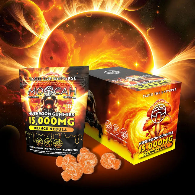 Moocah Mushroom Gummies 15,000mg - Orange