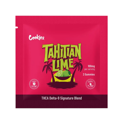 Cookies 2ct 100MG Bags - Tahitian Lime